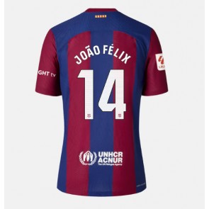 Barcelona Joao Felix #14 Replika Hjemmebanetrøje Dame 2023-24 Kortærmet